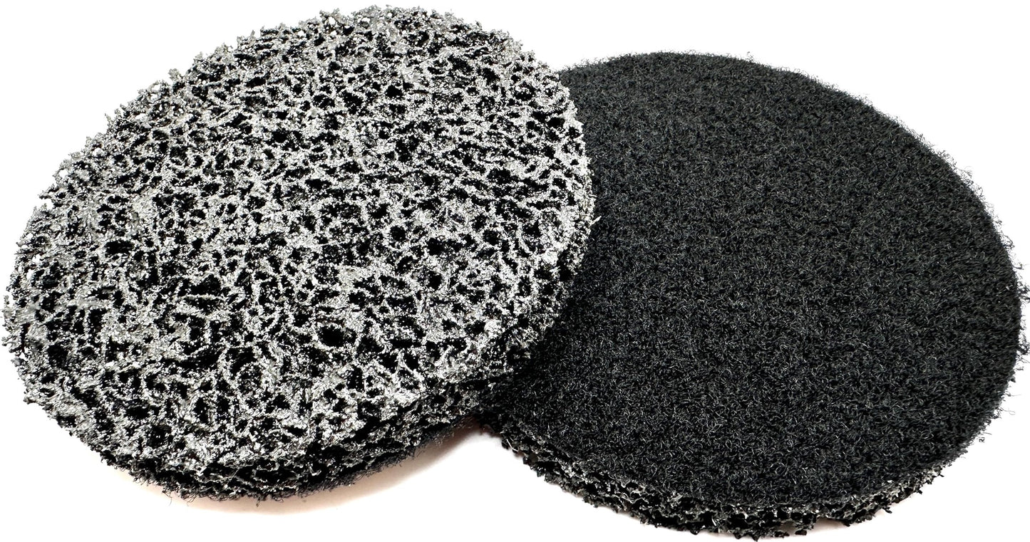 Pro-Graad 2 Pack 7” Diameter S XCS Hook and Loop Coating Removal Disc, Silicon Carbide Extra Coarse Clean & Strip Material with Hook & Loop Backing, Strips Paint Coatings Rust, Cleans Welds, Pack of 2