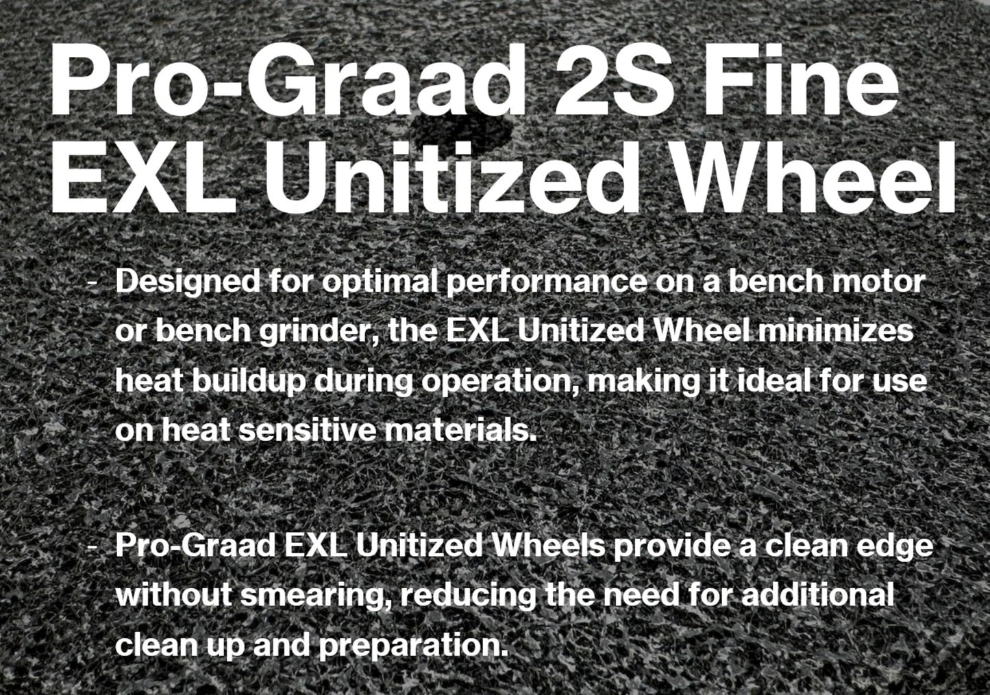 Pro-Graad EXL Unitized Wheel, Silicon Carbide, 8" Diameter x 1/2" Wide x 1/2" Arbor, 2S Fine | 15844 | (Pack of 1)