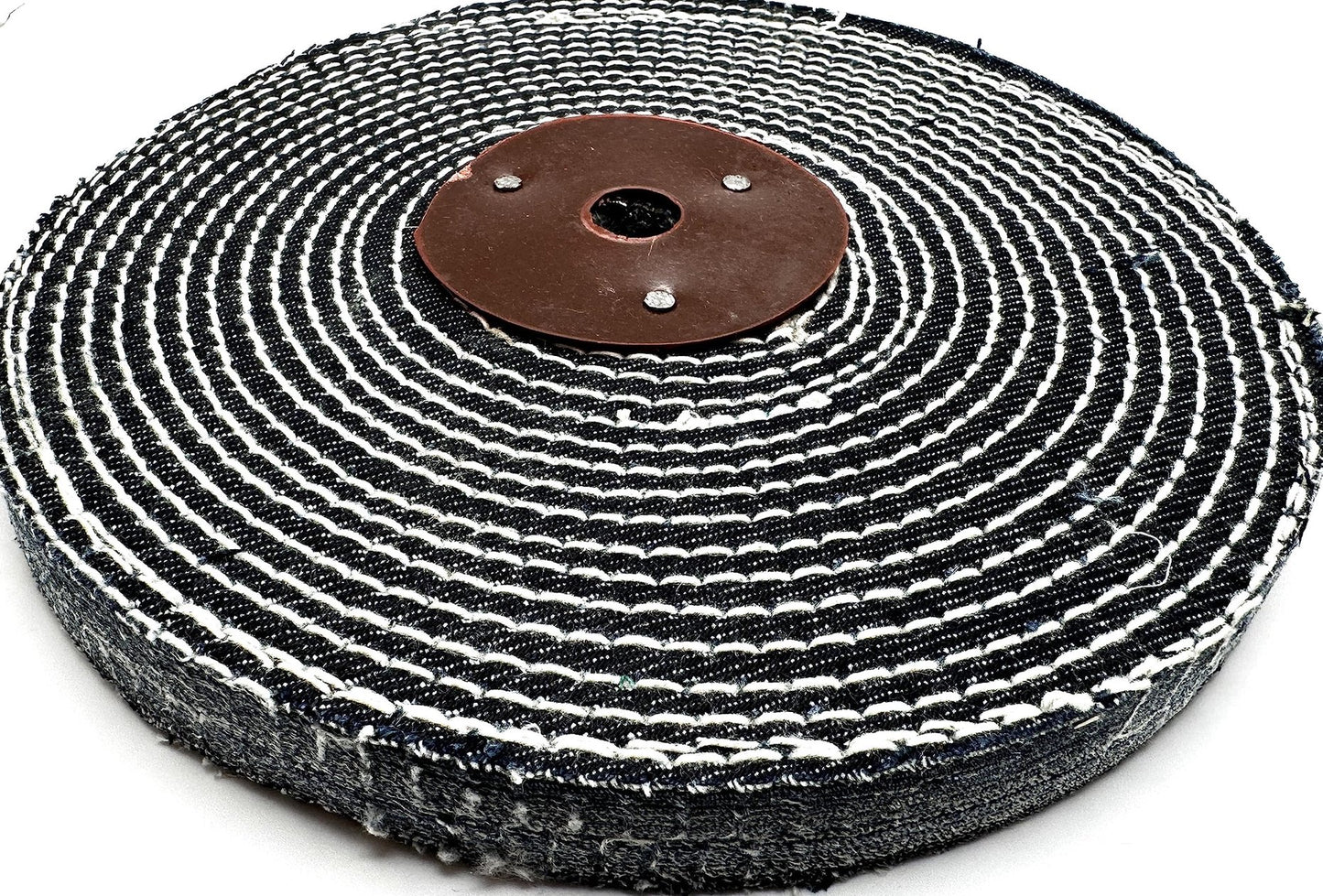 Pro-Graad 1 Pack 8” Denim Buffing Wheel 8 inch x 5/8 inch Arbor Hole Extra Thick Denim Spiral Sewn Buff for Bench Grinder & Buffers, 2X Durability – Pack of 1
